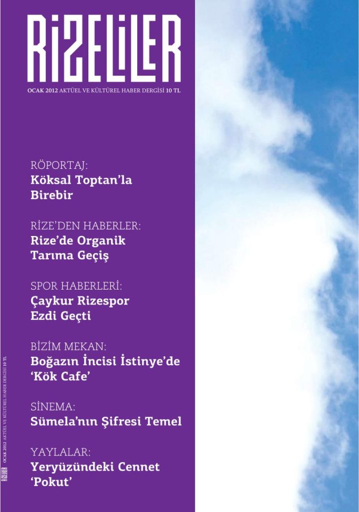 Ocak 2012 kapağı