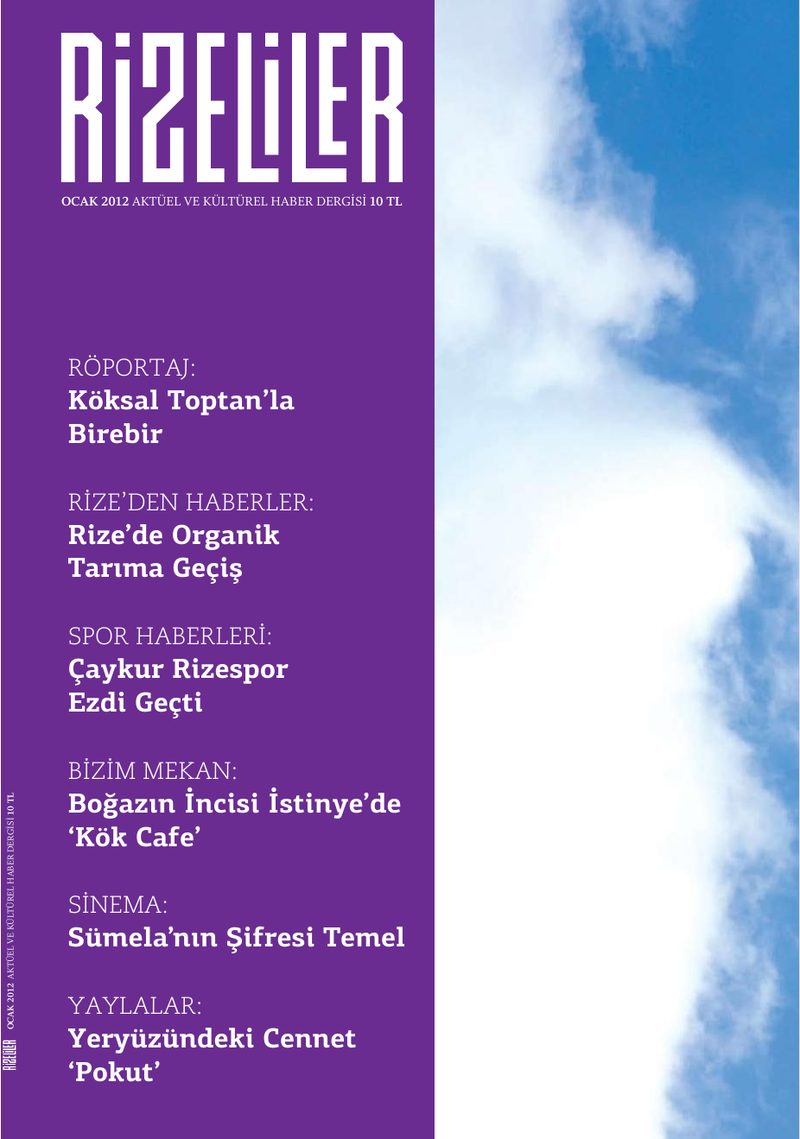 Ocak 2012 kapağı