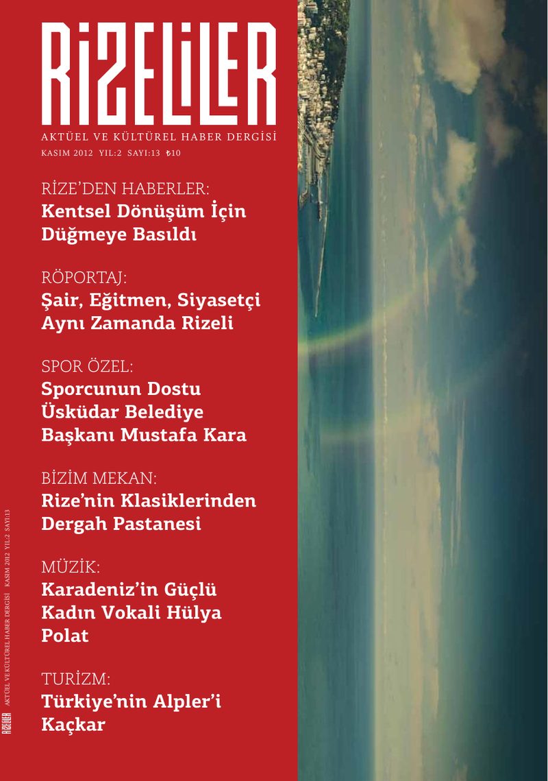 Kasım 2012 kapağı
